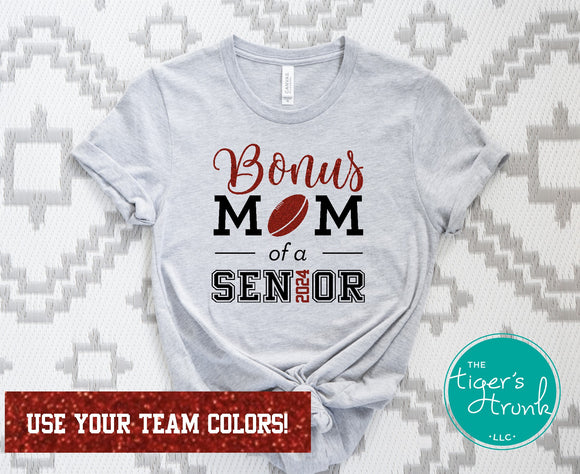 Rugby Shirt | Bonus Mom of a Senior | Class of 2024 | Short-Sleeve Shirt
