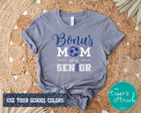 Soccer Shirt | Bonus Mom of a Senior | Class of 2024 | Short-Sleeve Shirt