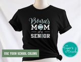 Tennis Shirt | Bonus Mom of a Senior | Class of 2024 | Short-Sleeve Shirt