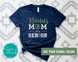 Women's Track and Field Shirt | Cross Country Shirt | Bonus Mom of a Senior | Class of 2024 | Short-Sleeve Shirt