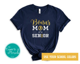 Men's Track and Field Shirt | Cross Country Shirt | Bonus Mom of a Senior | Class of 2024 | Short-Sleeve Shirt