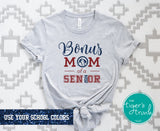 Wrestling Shirt | Bonus Mom of a Senior | Class of 2024 | Short-Sleeve Shirt