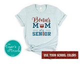 Band Shirt | Bonus Drumline Mom of a Senior | Snare Drum | Class of 2024 | Short-Sleeve Shirt