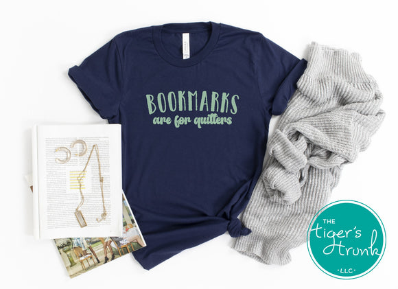 Funny Graphic Tee | Bookmarks are for Losers | Short-Sleeve ShirtBookish Graphic Tee | Bookish Bag | Bookmarks are for Losers | Short-Sleeve Shirt | Canvas Tote Bag