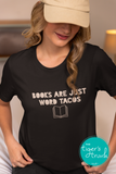 Bookish Bag | Bookish Graphic Tee | Books are Just Word Tacos  | Canvas Tote Bag | Short-Sleeve Shirt