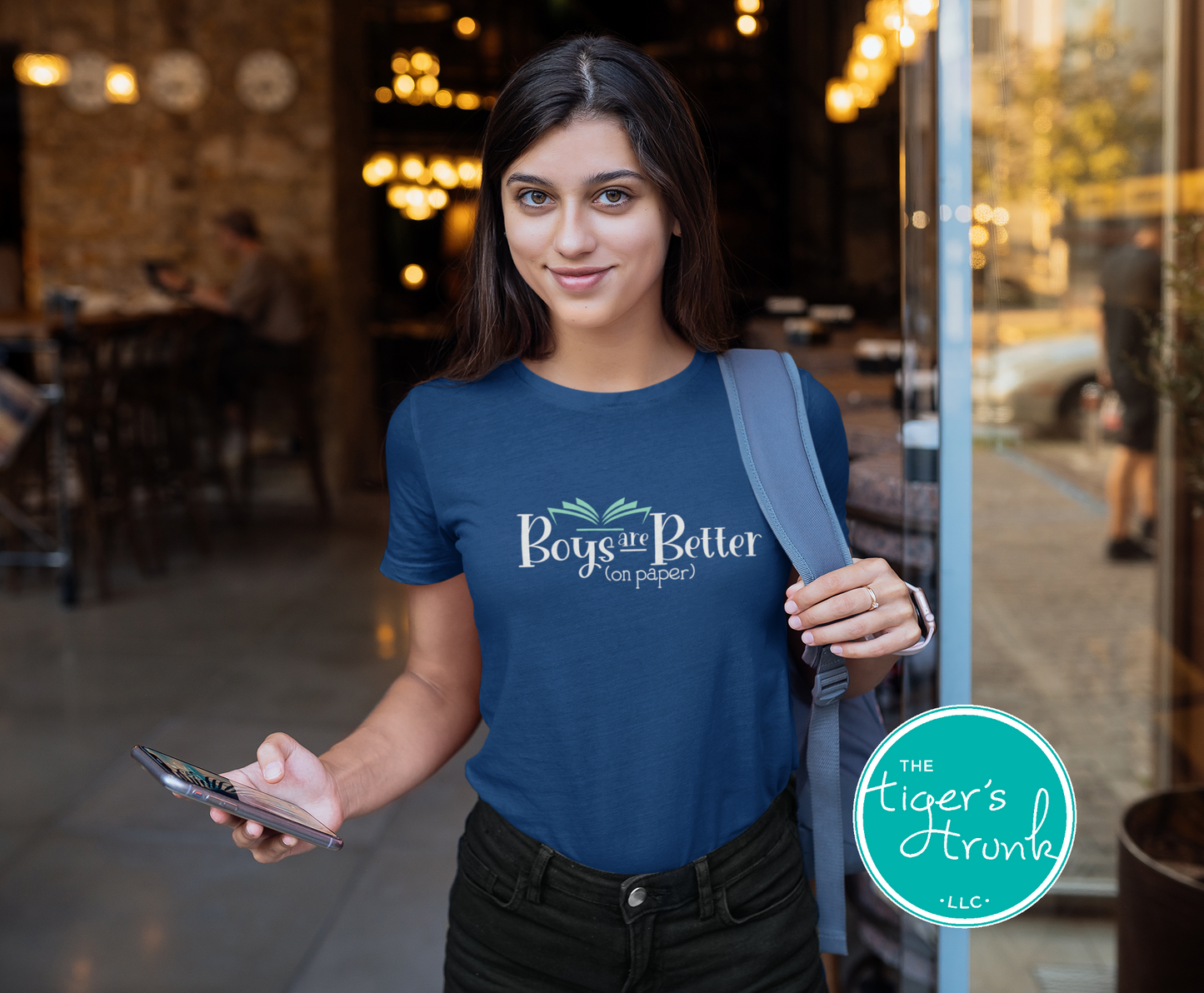 Bookish Shirt, Boys Are Better on Paper Tee, Literary Gift for Readers, Romance Book Lover T-Shirt