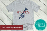 Band Shirt | Mascot Shirt | Brass Section | Trumpet | Short-Sleeve Shirt