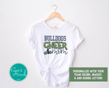 Cheerleading Shirt | Mascot Shirt | School Letter Shirt | Cheer Mom | Short-Sleeve Shirt