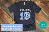 Cheerleading Shirt | Baseball Shirt | Softball Shirt | Cheer and Baseball Dad | Short-Sleeve Shirt