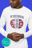 Cheerleading Shirt | Baseball Shirt | Softball Shirt | Cheer and Baseball Dad | Long-Sleeve Shirt