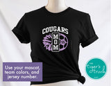 Soccer Shirt | Cheerleading Shirt | Mascot Shirt | Soccer and Cheer Mom | Short-Sleeve Shirt