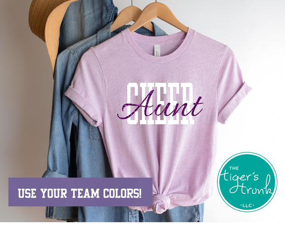Cheerleading Shirt | Cheer Aunt | Short-Sleeve Shirt