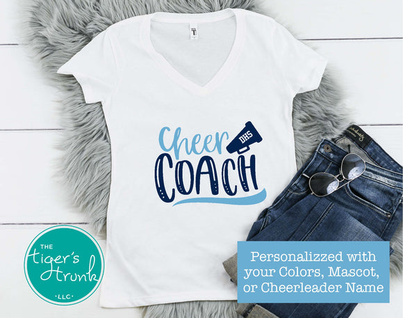 Cheerleading Shirt | Cheer Coach | V-Neck Shirt