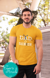 Cheerleading Shirt | Cheer Dad of a Senior | Class of 2025 | Short-Sleeve Shirt