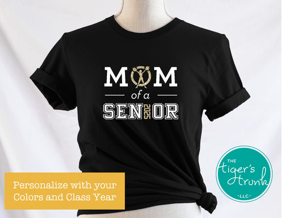 Cheerleading Shirt | Cheer Mom of a Senior | Class of 2025 | Short-Sleeve Shirt