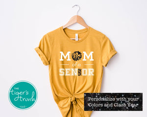 Cheerleading Shirt | Cheer Mom of a Senior | Class of 2025 | Short-Sleeve Shirt