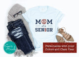 Cheerleading Shirt | Cheer Mom of a Senior | Class of 2025 | Short-Sleeve Shirt