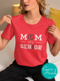 Cheerleading Shirt | Cheer Mom of a Senior | Class of 2025 | Short-Sleeve Shirt