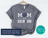 Cheerleading Shirt | Cheer Mom of a Senior | Class of 2025 | Short-Sleeve Shirt