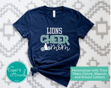 Cheerleading Shirt | Mascot Shirt | School Letter Shirt | Cheer Mom | Short-Sleeve Shirt