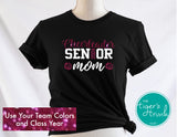 Senior Mom | Cheer Mom | Cheerleader Senior Mom | Class of 2024 | Short-Sleeve Shirt