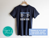 Chess Shirt | Mascot Shirt | Chess Dad of a Senior | Class of 2024 | Short-Sleeve Shirt