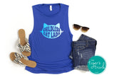 Patriotic Shirt | Vote Blue | Women's Rights Shirt | Childless Cat Lady | Muscle Tank Top