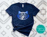 Vote Blue | Women's Rights Shirt | Childless Cat Lady | Short-Sleeve Shirt