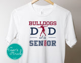 Band Shirt | Dance Shirt | Mascot Shirt | Dad of a Senior | Class of 2024 | Short-Sleeve Shirt
