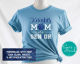 Basketball Shirt | Mascot Shirt | Mom of a Senior | Class of 2024 | Short-Sleeve Shirt
