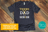 Cheerleading Shirt | Mascot Shirt | Cheer Dad of a Senior | Class of 2024 | Short-Sleeve Shirt