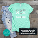 Band Shirt | Dance Shirt | Mascot Shirt | Mom of a Senior | Class of 2024 | Short-Sleeve Shirt