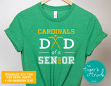 Hockey Shirt | Mascot Shirt | Dad of a Senior | Class of 2024 | Short-Sleeve Shirt