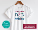 Hockey Shirt | Mascot Shirt | Dad of a Senior | Class of 2024 | Short-Sleeve Shirt