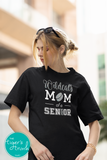Hockey Shirt | Mascot Shirt | Mom of a Senior | Class of 2024 | Short-Sleeve Shirt