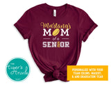 Rugby Shirt | Mascot Shirt | Mom of a Senior | Class of 2024 | Short-Sleeve Shirt