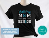 Swim Team Shirt | Mascot Shirt | Mom of a Senior | Class of 2024 | Short-Sleeve Shirt