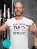 Men's Track and Field Shirt | Mascot Shirt | Cross Country Shirt | Dad of a Senior | Class of 2024 | Short-Sleeve Shirt