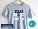 Archery Shirt | Mascot Shirt | Dad of a Senior | Class of 2025 | Short-Sleeve Shirt