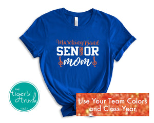 Band Shirt | Senior Shirt | Marching Band Senior Mom | Class of 2025 | Short-Sleeve Shirt