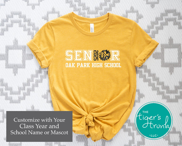 Cheer Shirt | Senior Shirt | Class of 2025 | Senior Cheerleader | Short-Sleeve Shirt