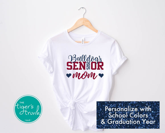 Senior Shirt | Mascot Shirt | Senior Mom | Class of 2025 | Short-Sleeve Shirt