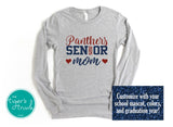 Mascot Shirt | Senior Mom | Class of 2025 | Long-Sleeve Shirt