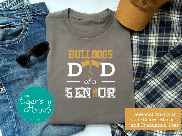 Band Shirt | Color Guard Shirt | Mascot Shirt | Color Guard Dad of a Senior | Class of 2025 | Short-Sleeve Shirt