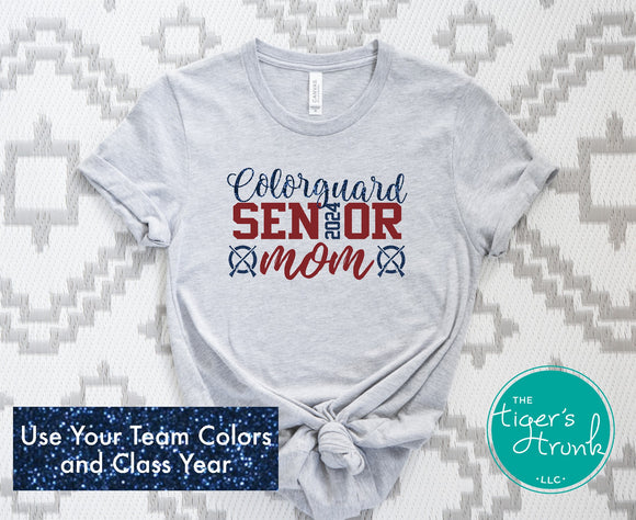 Senior Shirt | Band Shirt | Colorguard Shirt | Colorguard Senior Mom | Class of 2024 | Short-Sleeve Shirt
