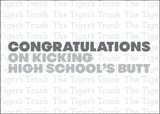 Graduation Card | Congratulations on Kicking High School's Butt | Instant Download | Printable Card