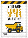 Valentines Day Cards | Construction Cards | Printed Cards