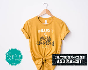 Track and Field Shirt | Mascot Shirt | Cross Country Mom | Short-Sleeve Shirt