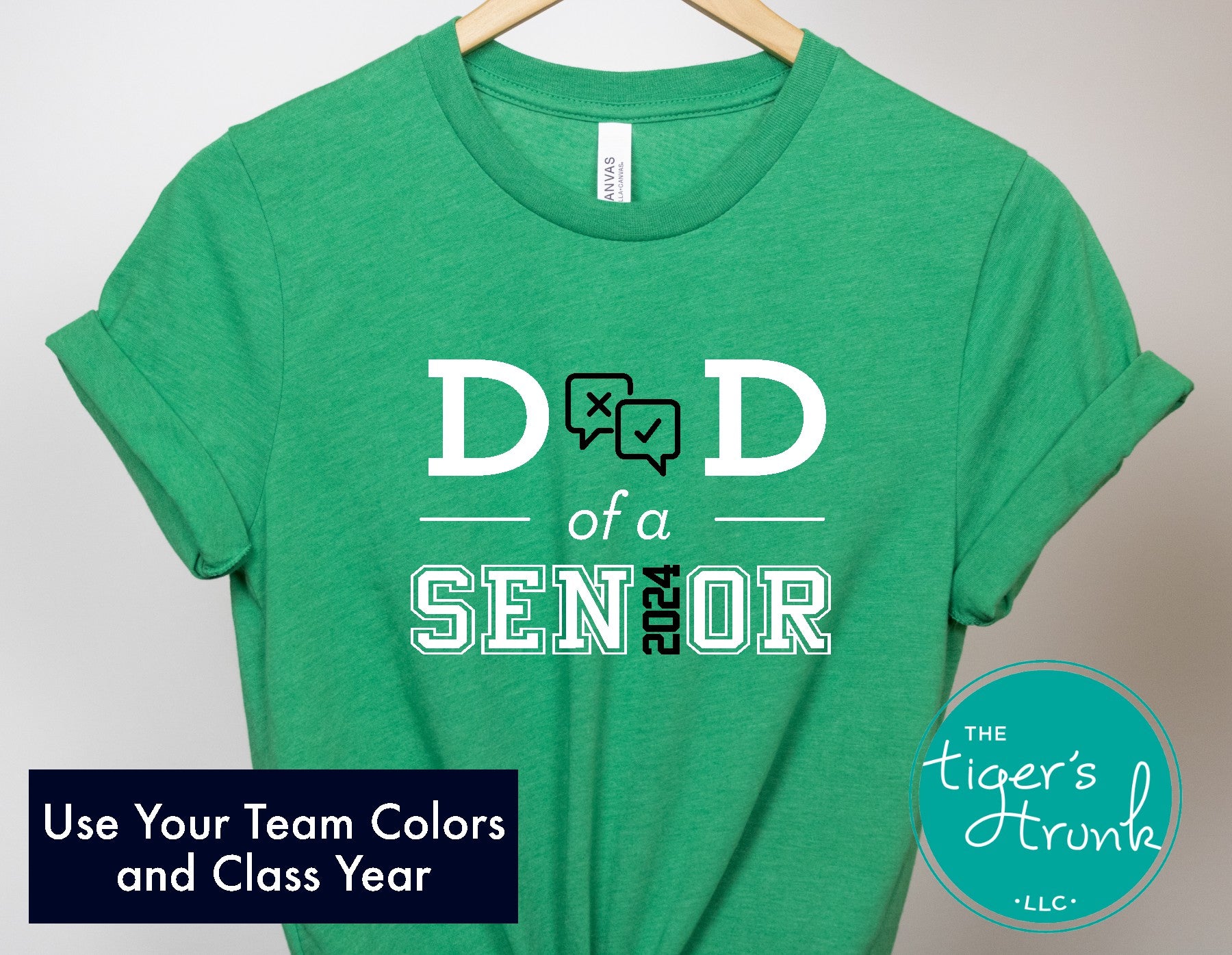 heather kelly green debate team dad shirt personalized with school colors and senior graduation year