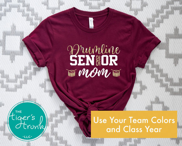 Band Shirt | Snare Drum Shirt | Drumline Senior Mom | Class of 2025 | Short-Sleeve Shirt
